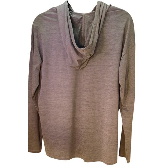 Eddie Bauer Women's Resolution Stretch Hoodie Heather Blue Small Gorpcore Hiking - Picture 2 of 6